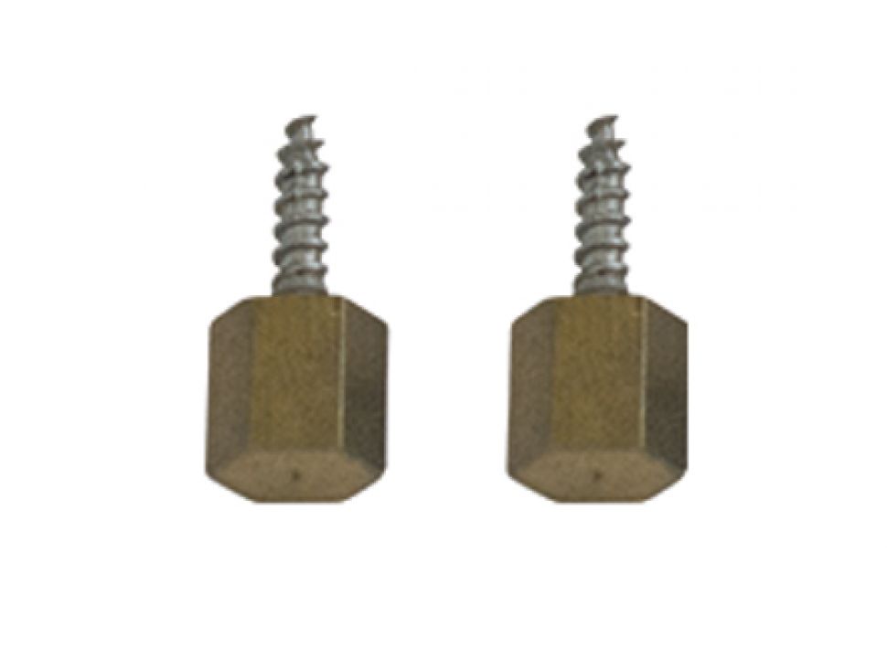 SOPORTE PARA ESTANTES C/TORNILLOS BRONCE PLATIL