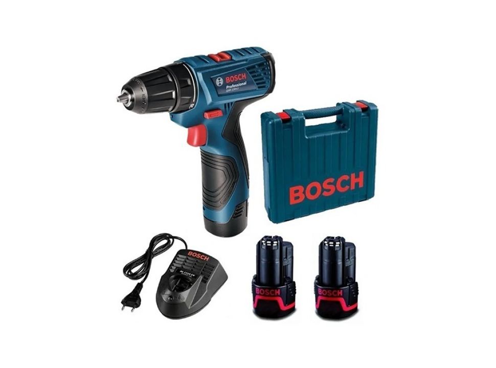 Atornillador a bateria Bosch GSR 120LI Professional + 2 baterias y cargador