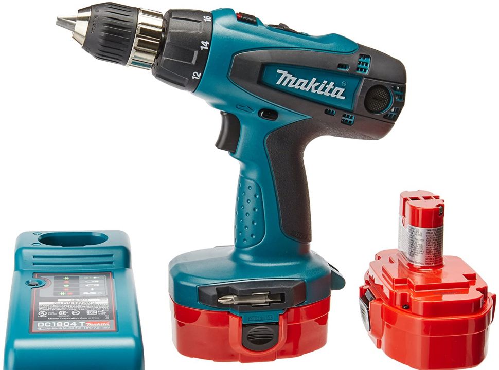 Taladro Atornillador Makita 6347DWAE a batería NiCd de 18V + Maletin,  Bateria y Cargador