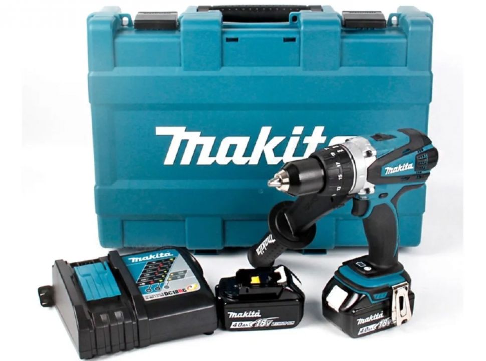 Taladro Atornillador Makita Inalambrico 18V LXT, con bateria 5 Ah