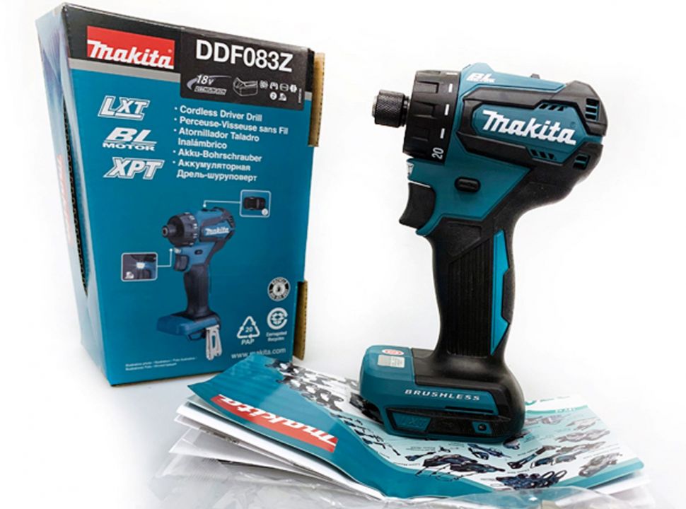 Taladro Atornillador Makita DDF083Z 18V - En Caja sin Bateria ni Cargador